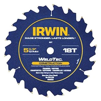 IRWIN® 14027 - WeldTec™ 5-1/2" 18T Carbide ATB Circular Saw Blade 3 IRWIN® 14027 - WeldTec™ 5-1/2" 18T Carbide ATB Circular Saw Blade
