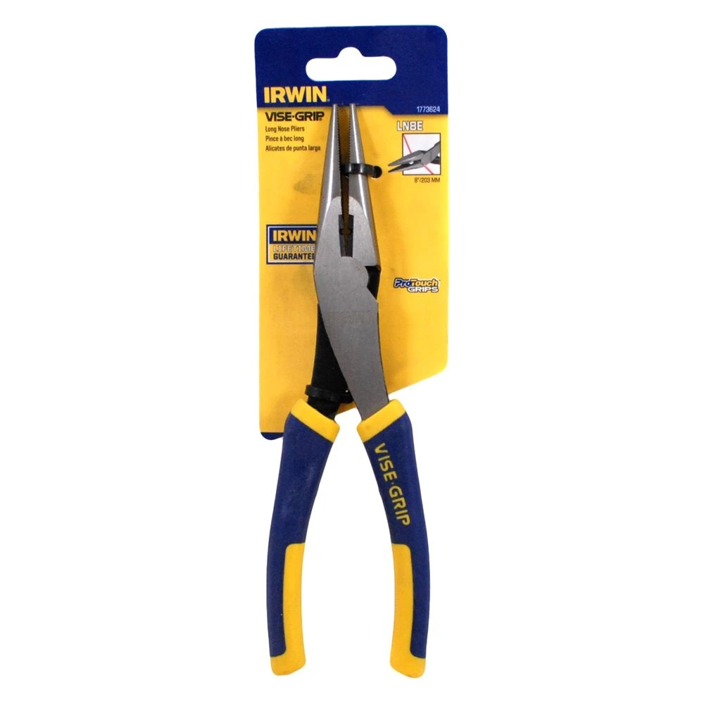 IRWIN® - Vise-Grip™ ProTouch™ 8" XLT Joint Straight Jaws Multi-Material Handle Cutting Stripper Needle Nose Pliers 3 IRWIN® - Vise-Grip™ ProTouch™ 8" XLT Joint Straight Jaws Multi-Material Handle Cutting Stripper Needle Nose Pliers