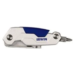 IRWIN® - FK250™ BladeLock™ Folding Utility Knife With 2 Driving Bits And 3 Blades -Irwin 1858320 7