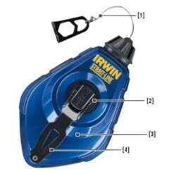 IRWIN® 2031322 - Strait-Line™ 100' Blue Chalk Line Reel