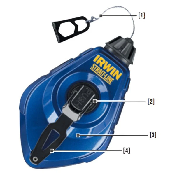 IRWIN® 2031322 - Strait-Line™ 100' Blue Chalk Line Reel 3 IRWIN® 2031322 - Strait-Line™ 100' Blue Chalk Line Reel
