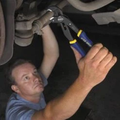 IRWIN® - Vise-Grip™ GrooveLock™ V-Jaws Multi-Material Handle Push Button Ratcheting Tongue & Groove Pliers -Irwin 2078108 2