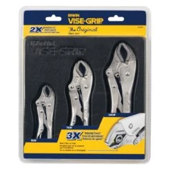 IRWIN® - Vise-Grip™ The Original™ 3-piece 5" To 10" Metal Handle V-Jaws Locking Pliers Set