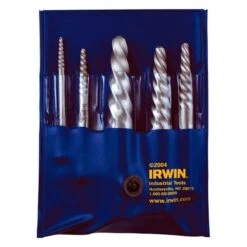 Irwin® - Hanson™ 535/524 Series™ 6-piece 3/32" To 7/8" Square Shank Spiral Flute Screw Extractor Set