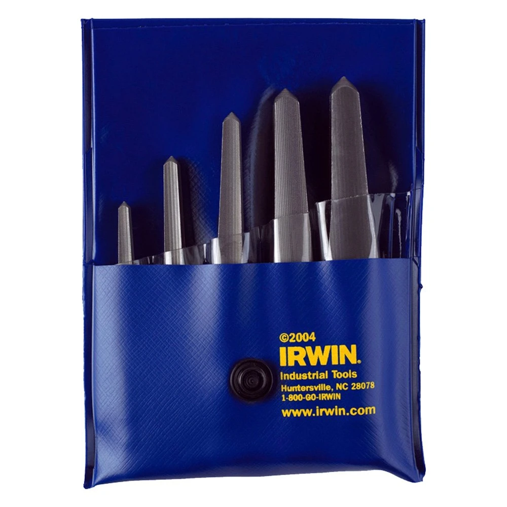 Irwin® - Hanson™ 536/526 Series™ 5-piece 3/16" To 5/8" Square Shank Straight Flute Screw Extractor Set 3 Irwin® - Hanson™ 536/526 Series™ 5-piece 3/16" To 5/8" Square Shank Straight Flute Screw Extractor Set