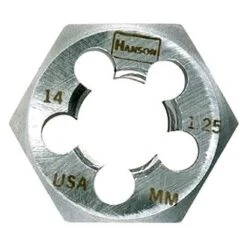 IRWIN® 7350 - Hanson™ M14 X 1.50 Metric HCS Right-Hand Re-Threading Solid Hexagon Die