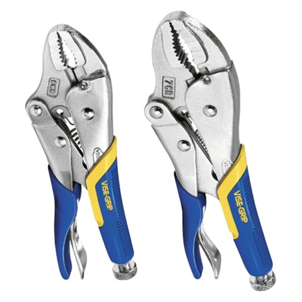 IRWIN® - 2-piece 5" To 7" Multi-Material Handle Curved Jaws Locking Pliers Set 3 IRWIN® - 2-piece 5" To 7" Multi-Material Handle Curved Jaws Locking Pliers Set